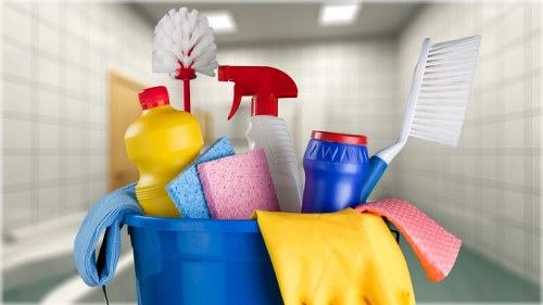 Safe carpet cleaning service with protective measures