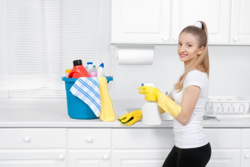 Finished carpet cleaning service with refreshed floor area