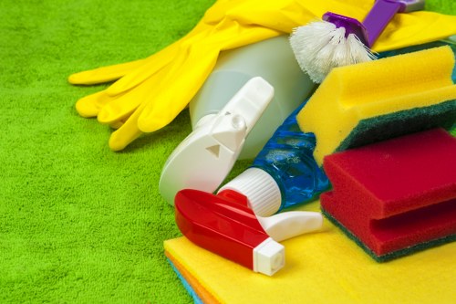 Professional carpet cleaning equipment in a Colliers Wood workplace